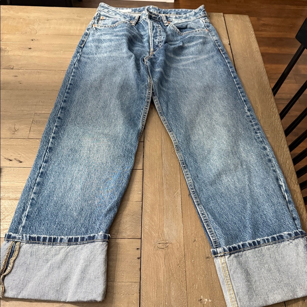 Zara Blue Ankle & Cropped Jeans